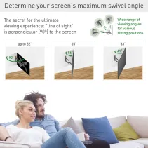 Barkan 3400L Wieszak na telewizor 83" obrotowy - B2B Netinet