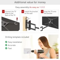 Barkan 3400L Wieszak na telewizor 83" obrotowy - B2B Netinet