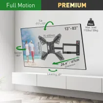 Barkan 3400L Wieszak na telewizor 83" obrotowy - B2B Netinet