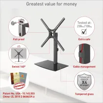 Barkan S320 Regulowana stopa pod telewizor 13-65" - B2B Netinet