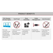 Barkan S40 Uniwersalne nóżki do telewizora 13-70" - B2B Netinet