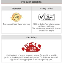 Barkan E850 Półka RTV z uchwytem VESA do Soundbar - B2B Netinet