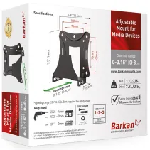 Barkan BM80 Regulowany uchwyt do Smart TV Box PC - B2B Netinet