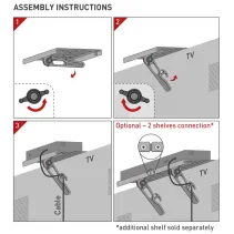 Barkan E812 Półka na telewizor pod dekoder DVB-T - B2B Netinet