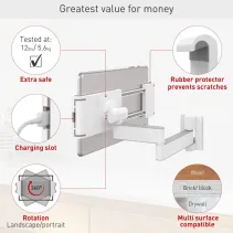 Barkan T54 Obrotowy uchwyt ścienny do tabletu 7-12" - B2B Netinet