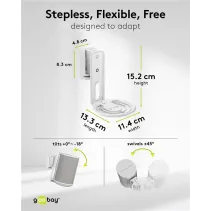 Uchwyt ścienny do głośników Modern Era 1 Flex, biały