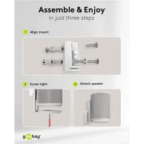 Uchwyt ścienny do głośników Modern Era 1 Flex, biały