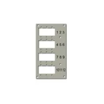 Panel do przełącznicy DIN EFB 53705.1V3, 12x SC Simplex/LC Duplex