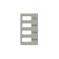 Panel do przełącznicy DIN EFB 53705.1V3, 12x SC Simplex/LC Duplex