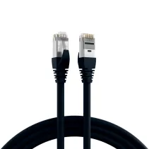 Patchcord Cat6a SFTP 3M 100% Cu LSZH TPE czarny