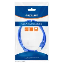 Patchcord Cat6 SFTP 0,5m 100% CU LSZH niebieski