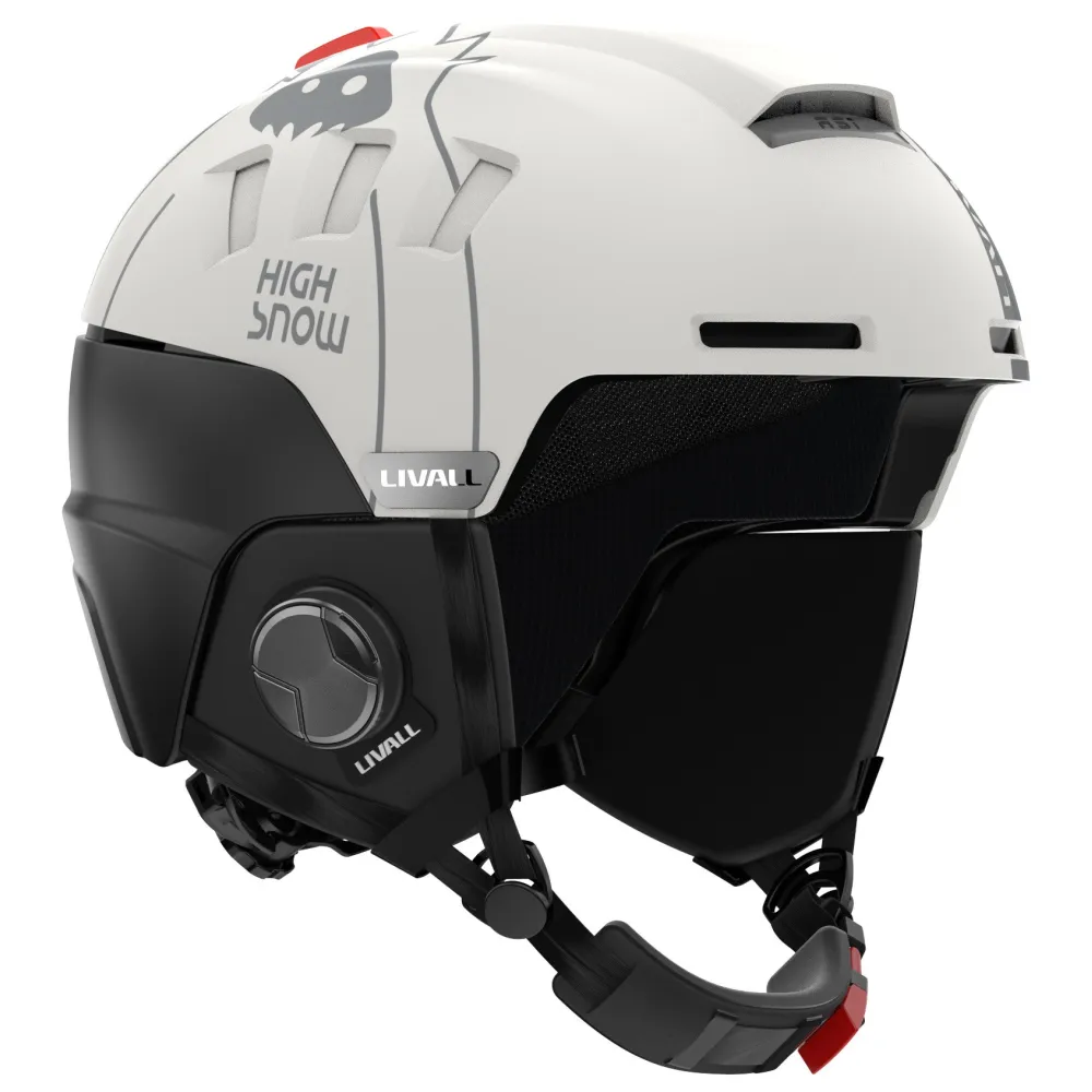 Livall RS1 Yeti Kask narciarski z Bluetooth i SOS 57-62cm - B2B Netinet