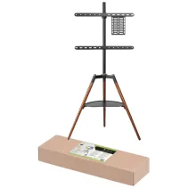 Techly ICA-TR58 Drewniany stojak tripod TV 32-65" - B2B Netinet