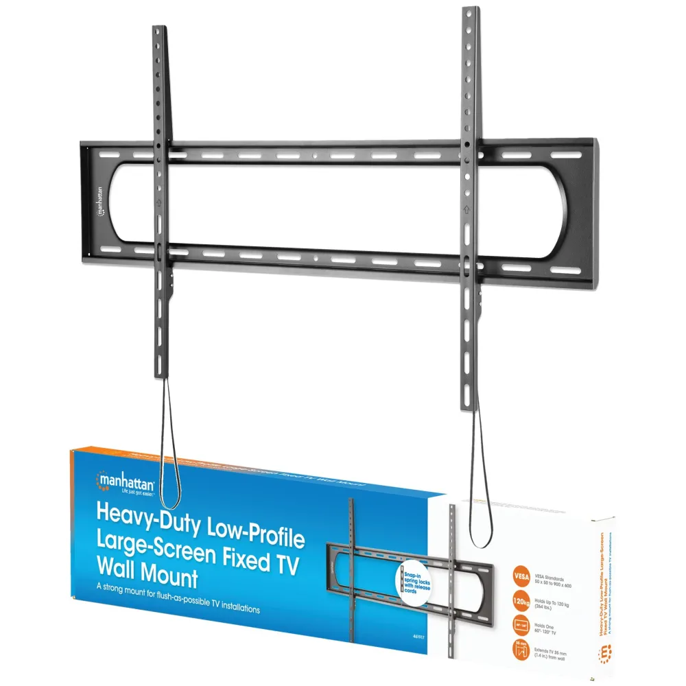 Manhattan 461917 Wieszak TV 60-120" ścienny slim - B2B Netinet