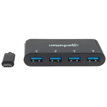 Hub USB 3.0 4-portowy na złączu USB-C