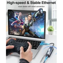 Techly 366914 Karta sieciowa USB-C 3.2 RJ45 Hub 3x USB - B2B Netinet