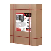 Szafa wisząca Rack 19" 12U 570x450, do samodzielnego złożenia, Flatpack, szara