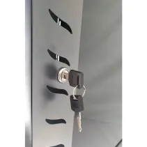 Szafa wisząca Rack 19" 12U 570x450, do samodzielnego złożenia, Flatpack, szara