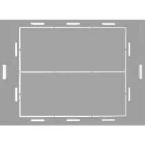 Szafa wisząca Rack 19" 12U 570x450, do samodzielnego złożenia, Flatpack, szara