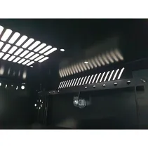 Szafa wisząca Rack 19" 12U 570x450, do samodzielnego złożenia, Flatpack, szara