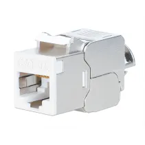 Moduł Keystone Cat6A STP slim, beznarzędziowy, biały