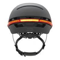 Kask miejski 57-61cm światła LED czujnik upadku SOS czarny