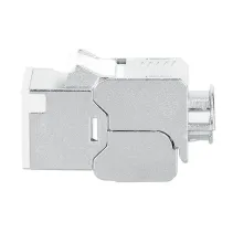 Moduł Keystone Cat6A STP slim, beznarzędziowy, biały