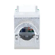 Moduł Keystone Cat6A STP slim, beznarzędziowy, zielony