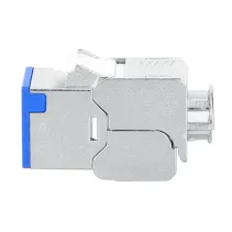 Moduł Keystone Cat6A STP slim, beznarzędziowy, niebieski