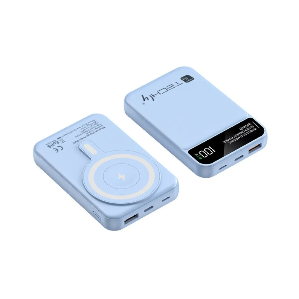Techly 621307 Bezprzewodowy power bank 10K magnetyczny - B2B Netinet