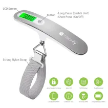 Elektroniczna ręczna waga podróżna, udźwig 50kg