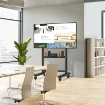 Techly 620904 Wózek do telewizora 60-86" z półką AV - B2B Netinet