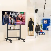 Techly 620904 Wózek do telewizora 60-86" z półką AV - B2B Netinet