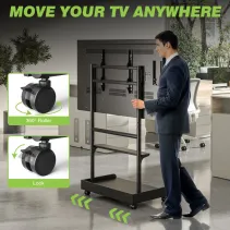 Techly 620874 Wózek do telewizora 50-86" z półkami AV - B2B Netinet