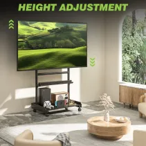 Techly 620874 Wózek do telewizora 50-86" z półkami AV - B2B Netinet