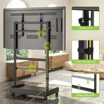 Techly 620874 Wózek do telewizora 50-86" z półkami AV - B2B Netinet