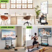 Techly 620874 Wózek do telewizora 50-86" z półkami AV - B2B Netinet