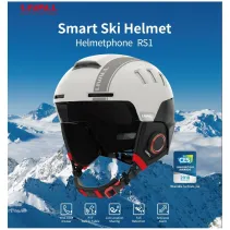 Kask narciarski Bluetooth 57-61cm Intercom/SOS biały