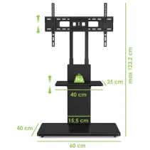 Techly 620881 Stojak pod telewizor 32-70" z półkami AV - B2B Netinet