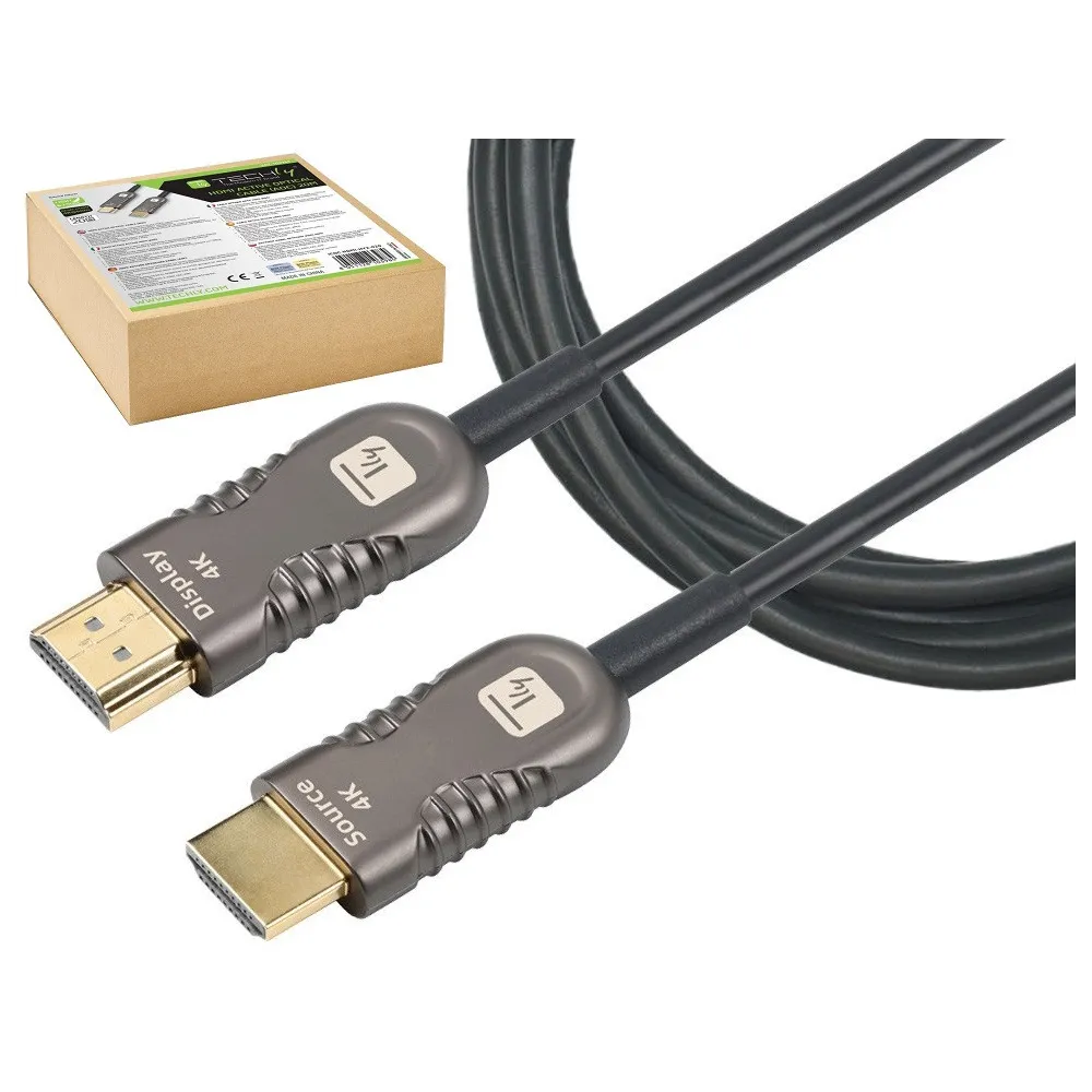 Techly 103984 Aktywny kabel optyczny HDMI 2.0 4K*60Hz - B2B Netinet