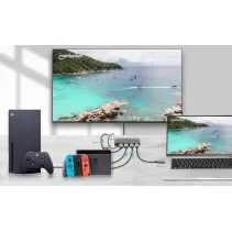 Manhattan 208222 Przełącznik HDMI 2.0 4K60Hz 3x1 - B2B Netinet