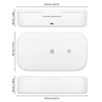 Manhattan 180283 Sterylizator UV z ładowarką Qi 10W