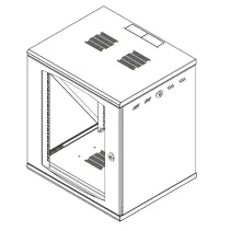 Szafa wisząca 22U 60/80 czarna