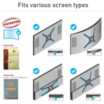 Barkan VTM464L Wieszak do telewizora 90" z anteną DVB-T2 - B2B Netinet