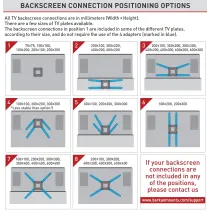 Barkan VTM464L Wieszak do telewizora 90" z anteną DVB-T2 - B2B Netinet