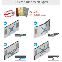 Barkan BM343XL Długi wieszak na telewizor 65" obrotowy - B2B Netinet