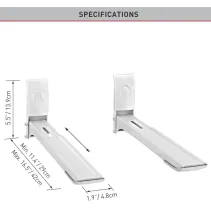 Barkan 114.W Uchwyt ścienny do mikrofali biały - B2B Netinet