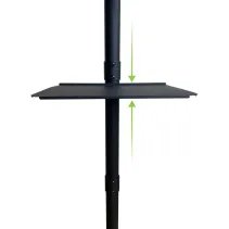 Techly 621819 Wózek do telewizora 32-60" z półką AV - B2B Netinet