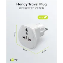 Goobay 94026 Podróżny adapter wtyku zasilania UK/US/EU - B2B Netinet