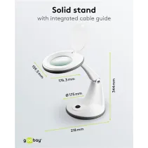 Goobay 60366 Lampa LED 6W ze szkłem powiększającym 1.75x - B2B Netinet